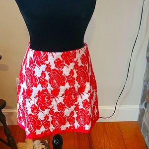 Helen Wang textured rose mini skirt